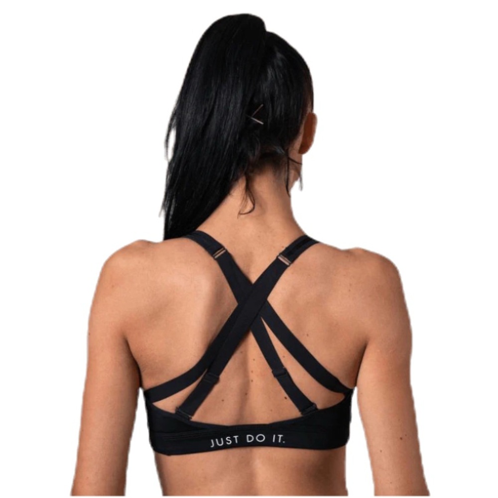 Nike Impact Strappy Bra *white/black Size Small